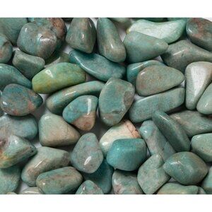 1/4 lb Tumbled Amazonite Gemstone Crystals Stones Blue Green Rock Specimen